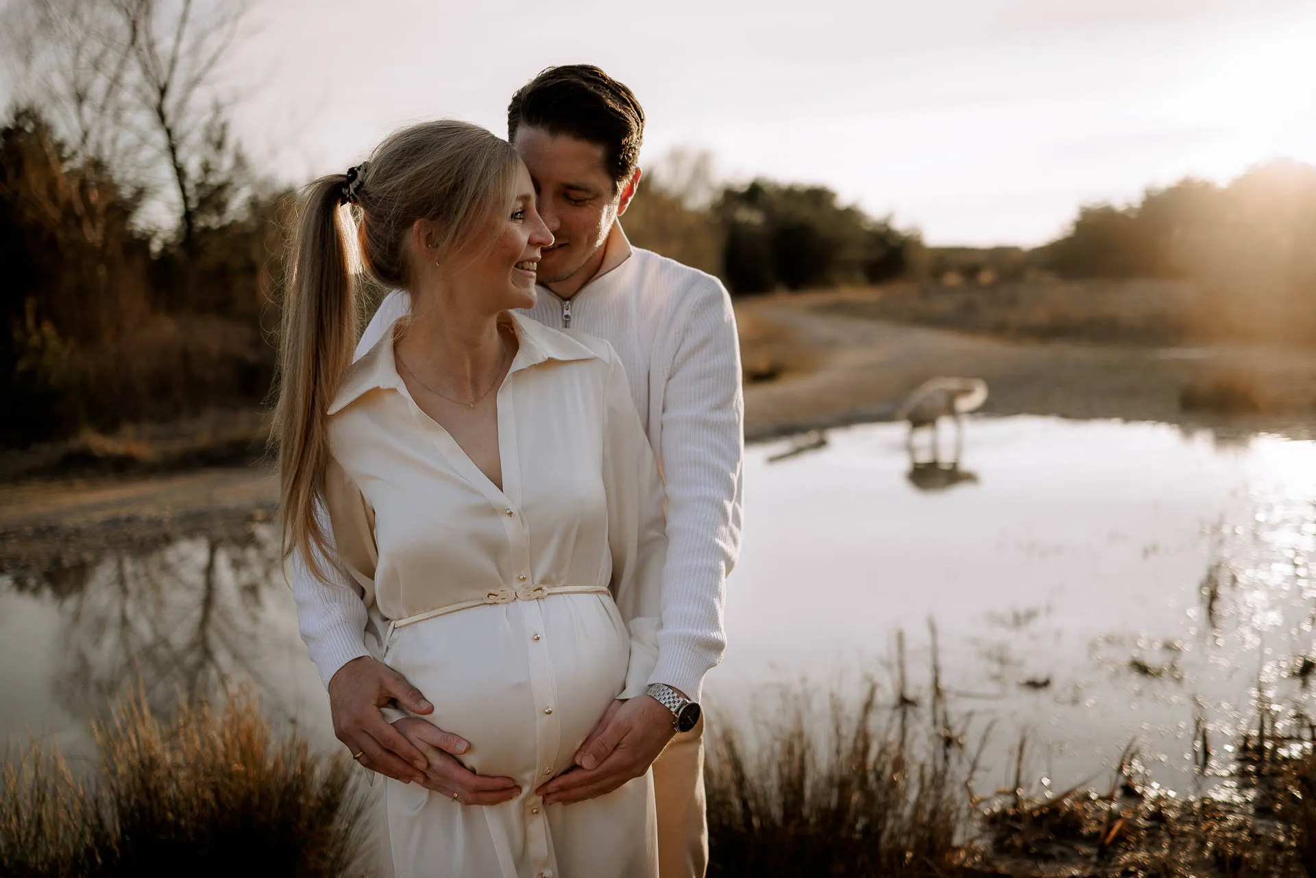 Julia und Stephan Babybauchshooting in der Natur