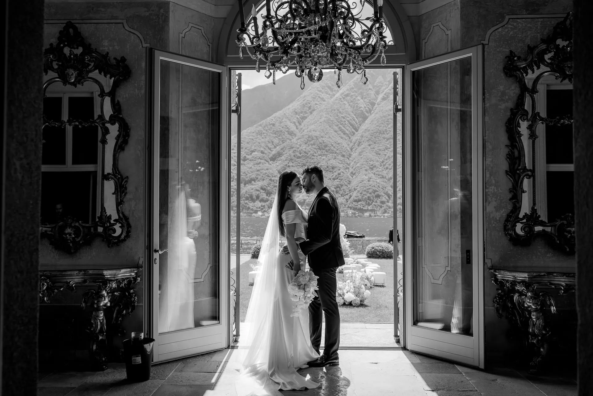 Editoriale Hochzeitsfotografie Villa Balbiano