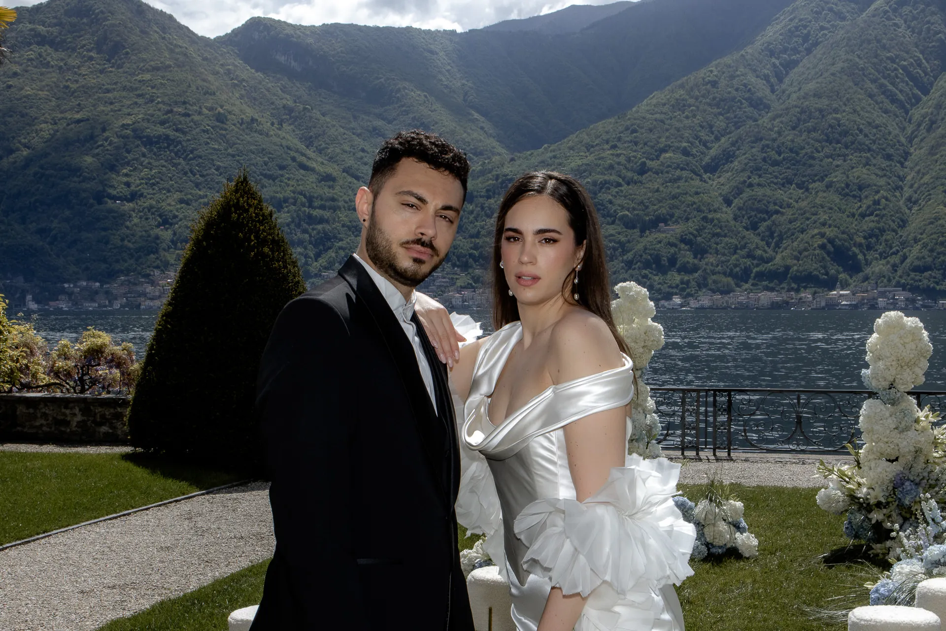 Anastasia und Nicola Hochzeit in der Villa Balbiano am Comer See