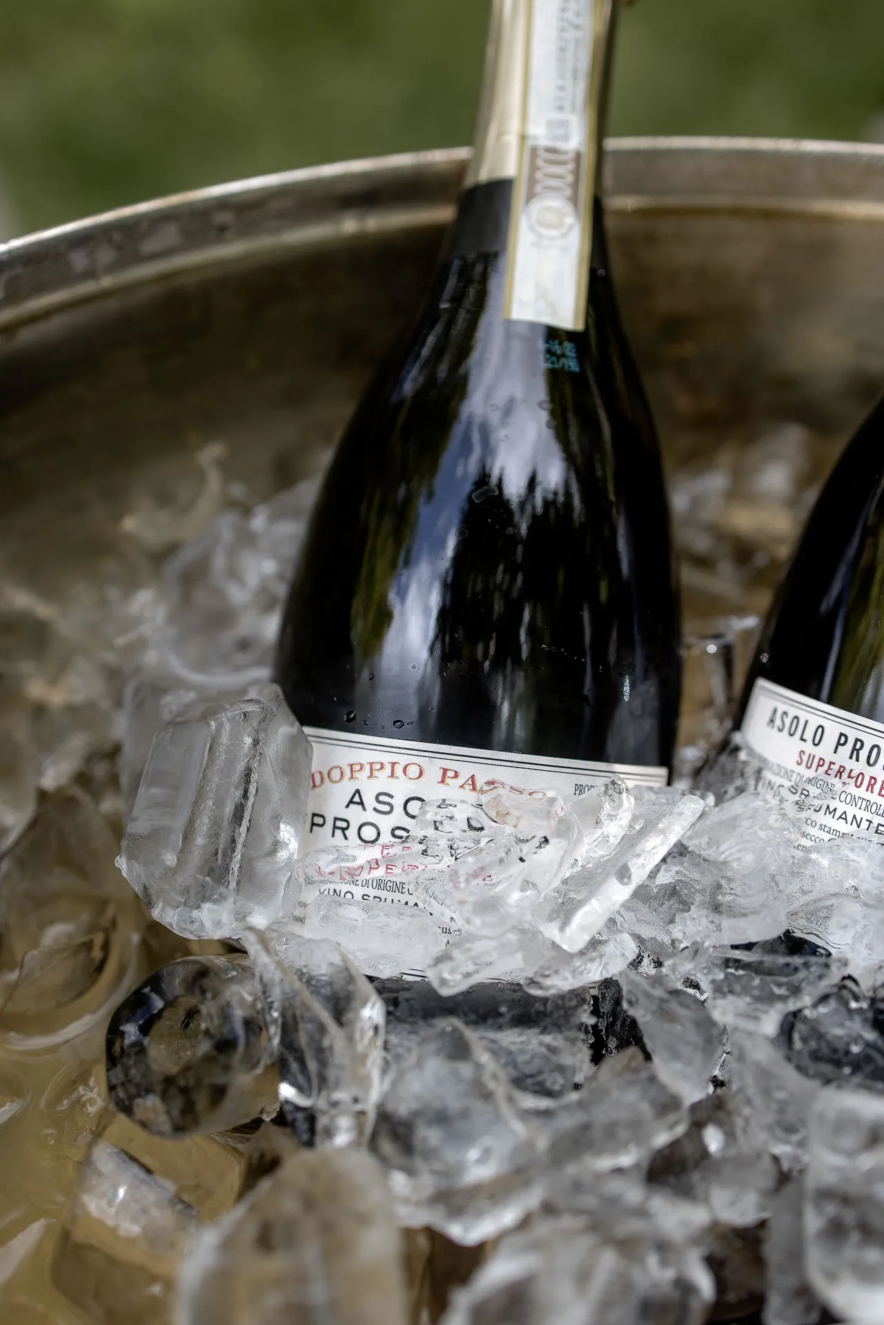 Prosecco im Eiskübel – Hochzeitsdetail