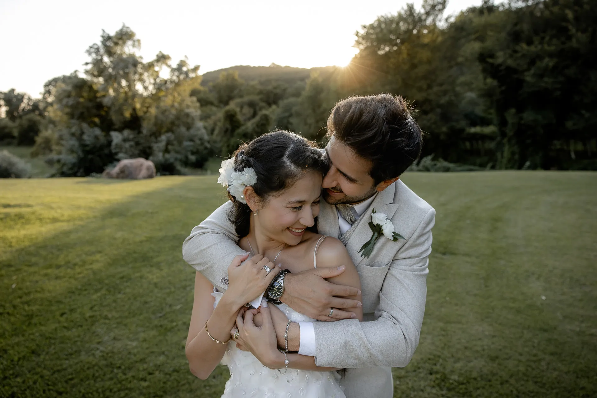 Veronika und Fabian Hochzeit in der Villa Cariola am Gardasee Italien